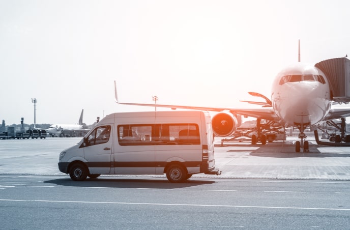 airport shuttle van