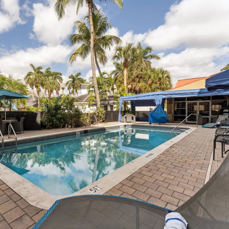 Extended Stay Hotel in Fort Lauderdale featuring outdoor pool, perfect for relaxation
